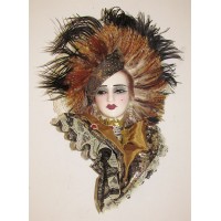 Unique Creations Limited Edition Lady Face Mask Wall Decor Wall Hanging    401575778932